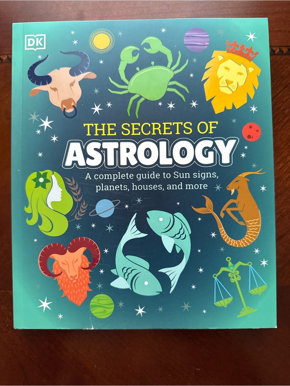 The Secrets of Astrology Wall Art Print - Teal & Multicolor NEW